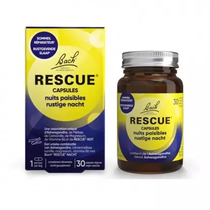 Capsules nuits paisibles Rescue Fleurs de Bach - Sommeil - 30 capsules