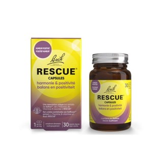 Capsules harmonie & positivité Rescue Fleurs de Bach - Stress - 30 capsules