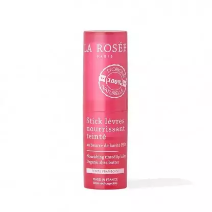 Stick lèvres nourrissant teinté framboise La Rosée - Rechargeable - 4,5g
