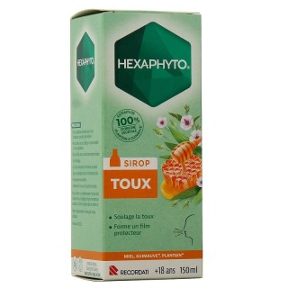 Sirop toux sèche et grasse Hexaphyto Bouchara - Toux - 150ml
