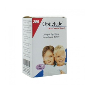 Pansements orthoptiques Opticlude™ 3M - Taille maxi 5,7cm x 8cm - 20 unités