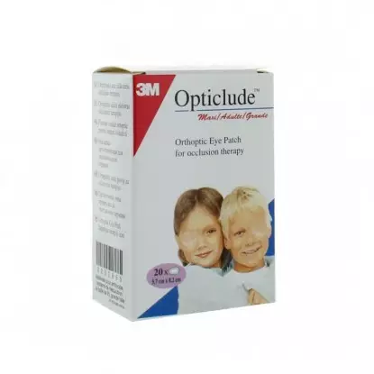 Pansements orthoptiques Opticlude™ 3M - Taille maxi 5,7cm x 8cm - 20 unités