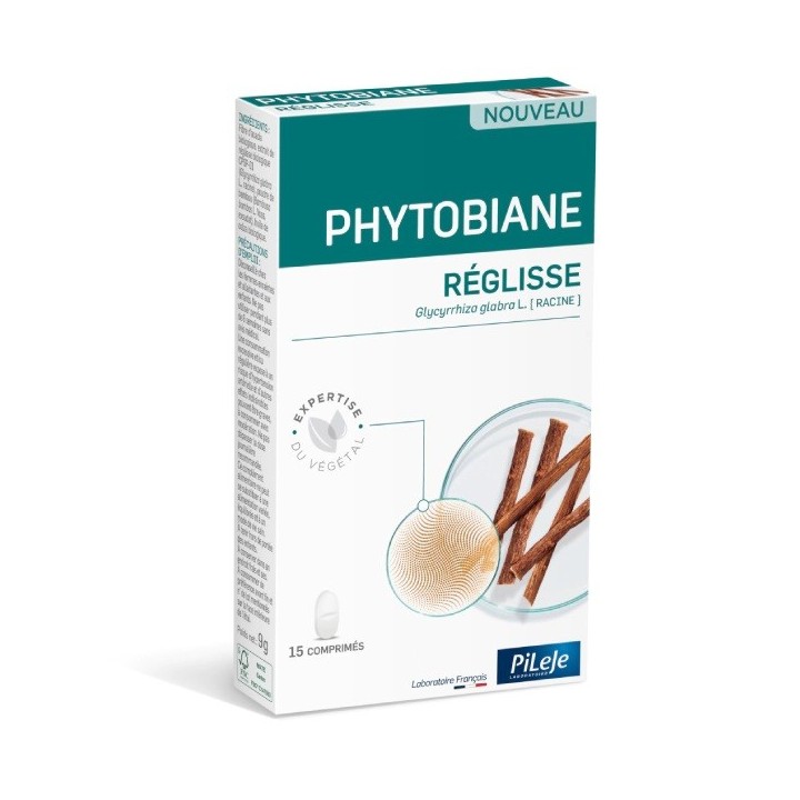 Phytobiane Réglisse Pileje - 15 comprimés