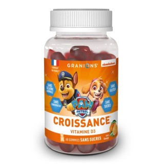Gommes croissance vitamine D3 Orange Pat' Patrouille Granions - 60 gommes