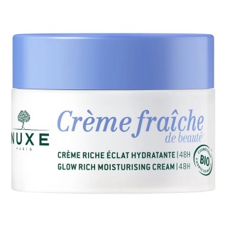 Crème riche éclat hydratante 48h Bio Crème Fraîche de Beauté Nuxe - 50ml