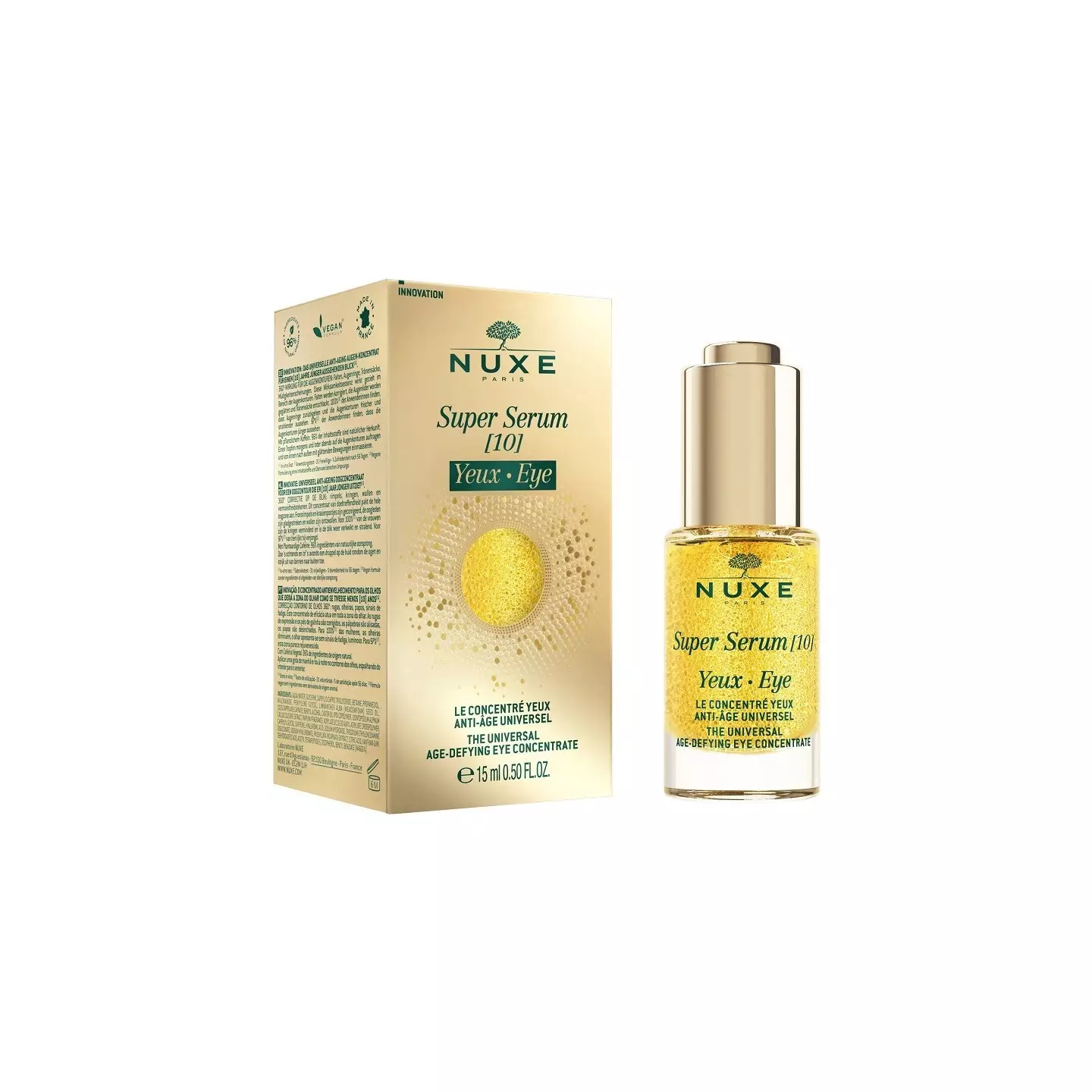 Soin Contour Des Yeux NUXE MEN - Anti-cernes & Anti-âge - 15 Ml - Avec Acide Hyaluronique - Neuf Sous Blister