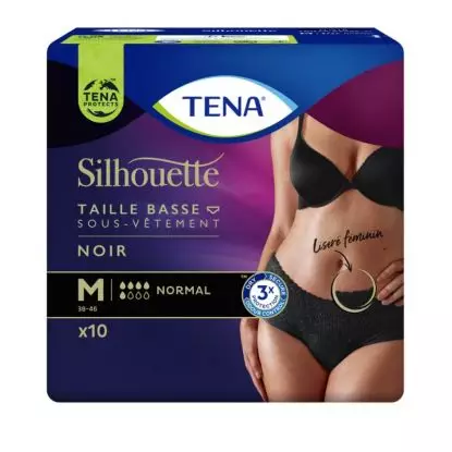 Tena silhouette normal noir taille M x10