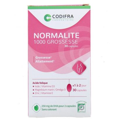 Codifra Normalite 1000 grossesse - 30 capsules