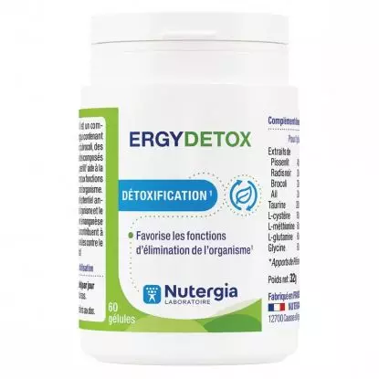 Ergy detox 60 gélules Nutergia