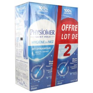 Physiomer Hygiène du Nez jet dynamique Lot 2 x 135ml