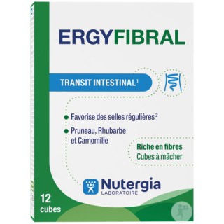 Nutergia Ergyfibral - 12 cubes à mâcher