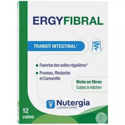 Nutergia Ergyfibral - 12 cubes à mâcher