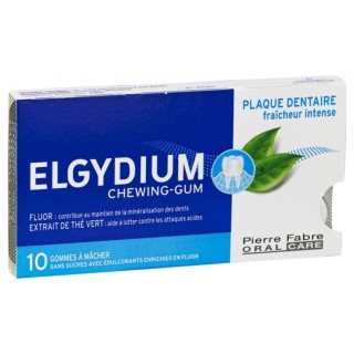 Chewing-gum plaque dentaire fraîcheur intense Elgydium - 10 gommes