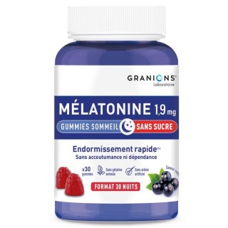 Mélatonine 1,9 mg Granions - Endormissement - 30 gummies