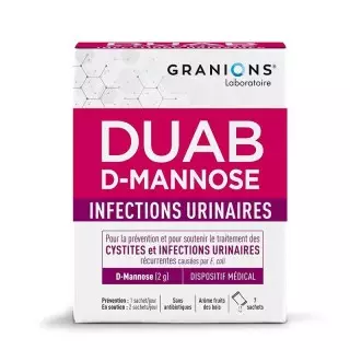 Duab D-Mannose Granions - Infections urinaires - 7 sachets