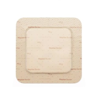 Pansement hydrocellulaire carré Mepilex Border Flex Mölnlycke - 16 unités de 7,5 × 8,5 cm