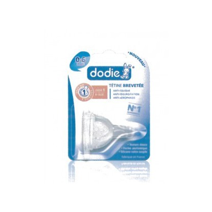 Dodie Tétine 0/6 Mois Silicone Vitesse 1 DUO