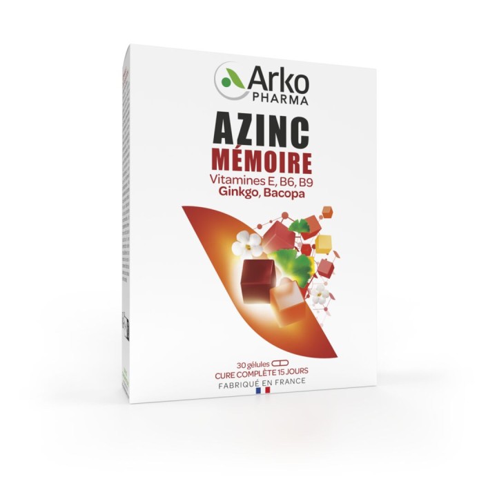 Arkopharma Azinc Mémoire - 30 gélules