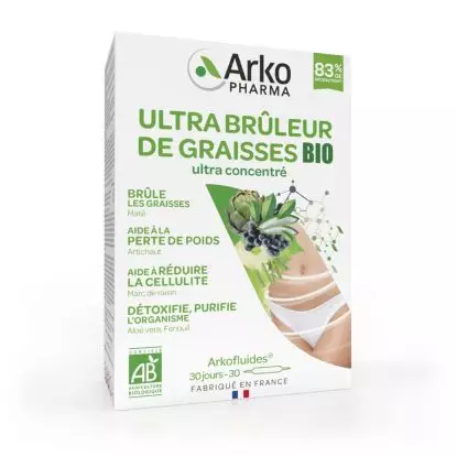 Arkopharma Arkofluides Ultra brûleur de graisses - 30 ampoules