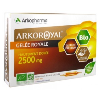 Arkopharma Arkoroyal Gelée royale Bio 2500mg - 20 ampoules