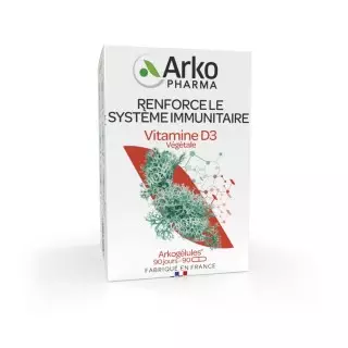 Arkopharma Arkogélules Vitamine D3 Végétale - 90 comprimés