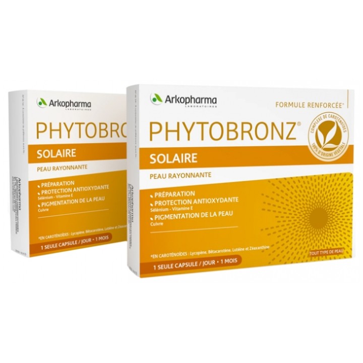 Arkopharma Phytobronz Préparation Solaire 30 capsules duo 