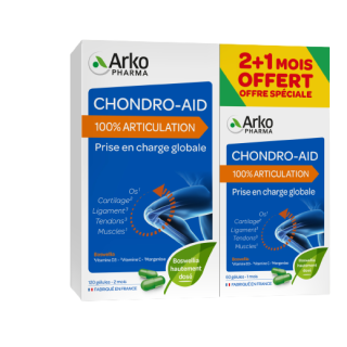Arkopharma Chondro-Aid 100% Articulation - 120 gélules + 60 gélules Offertes