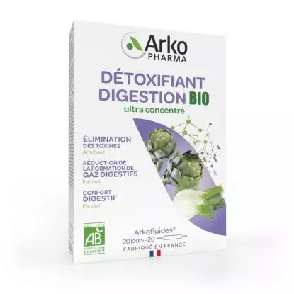 Arkofluides Artichaut Fenouil Bio - 20 ampoules