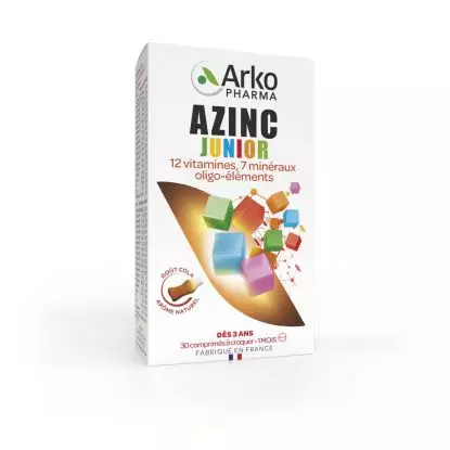 Azinc Vitalité Junior Cola 30 comprimés à croquer