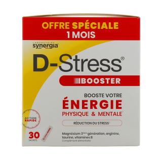 Synergia D-Stress Booster offre spéciale 30 sticks