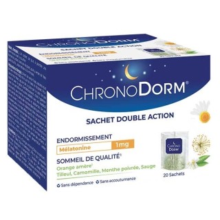 ChronoDorm Mélatonine 1 mg - 20 sachets