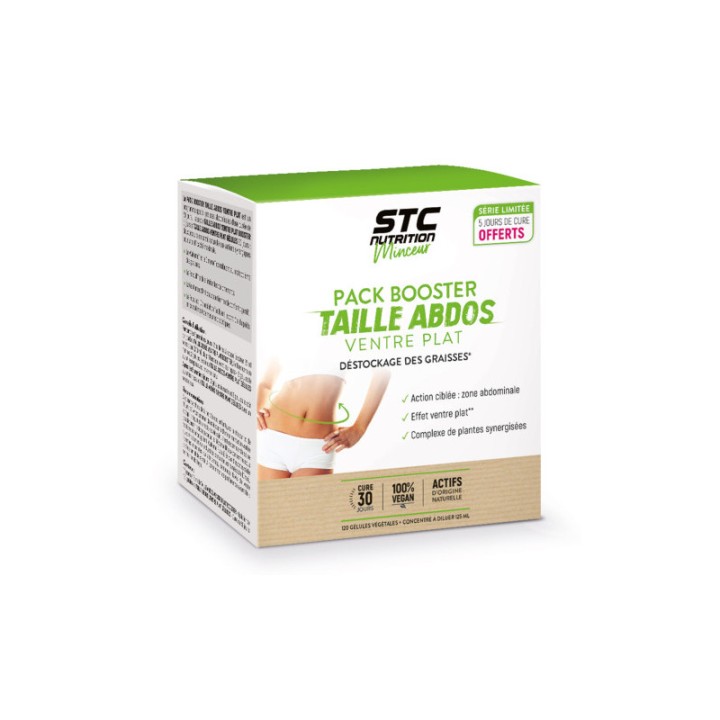 Ineldea STC Nutrition Pack Booster Taille abdos ventre plat - Cure de 30 jours