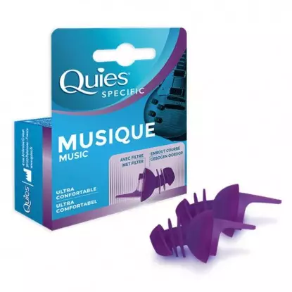 Protection auditive musique Quies Specific - 1 paire réutilisable