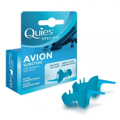 Protection auditive avion Quies Specific - 1 paire réutilisable