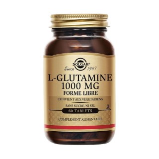 L-glutamine 1000mg Solgar - Acide aminé - 60 comprimés