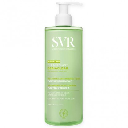Gel moussant anti-imperfections Sebiaclear SVR - Peaux grasses - 400ml