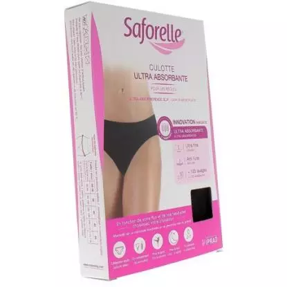 SAFORELLE culotte ultra absorbante Noir - XXL