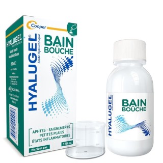 Bain de bouche Hyalugel Cooper - Aphtes, saignements, inflammations - 150ml