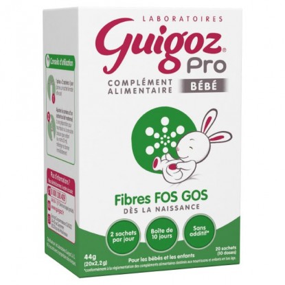 Fibres FOS GOS Guigoz Pro - Système digestif - 20 sachets