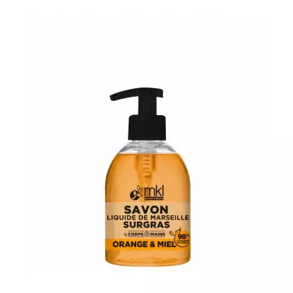 Savon de Marseille liquide orange & miel MKL - Lavage - 300ml