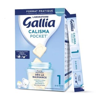 Lait 1ᵉʳ âge Calisma Pocket Gallia - Bébé de 0 à 6 mois - 21 sachets de 5 doses