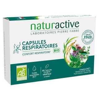 Capsules respiratoires Bio Naturactive - Confort respiratoire - 30 capsules
