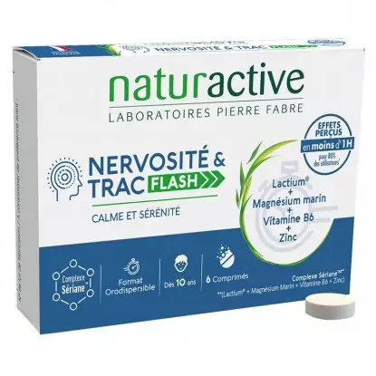 Nervosité & Trac Flash Naturactive - Calme et sérénité - 60 capsules