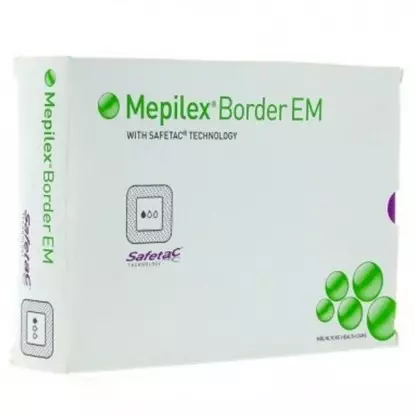 Pansement hydrocellulaire Mepilex Border Flex EM Mölnlycke - 10 unités 10 × 20 cm