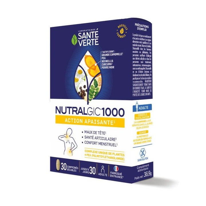 Nutralgic 1000 Santé verte 30 comprimés