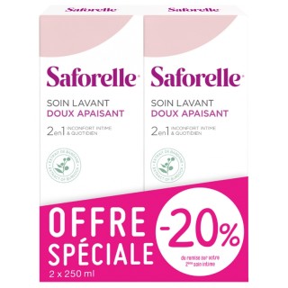 Saforelle Soin lavant doux 2X250ml
