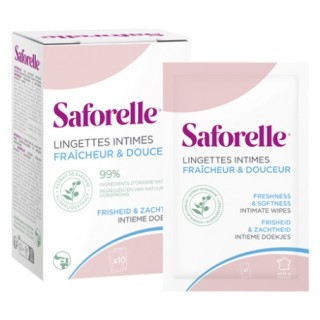Saforelle Lingettes intimes - 10 lingettes