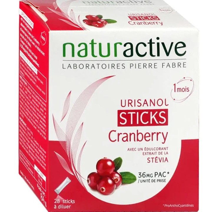 Naturactive Urisanol Cranberry Stevia 28 Sticks