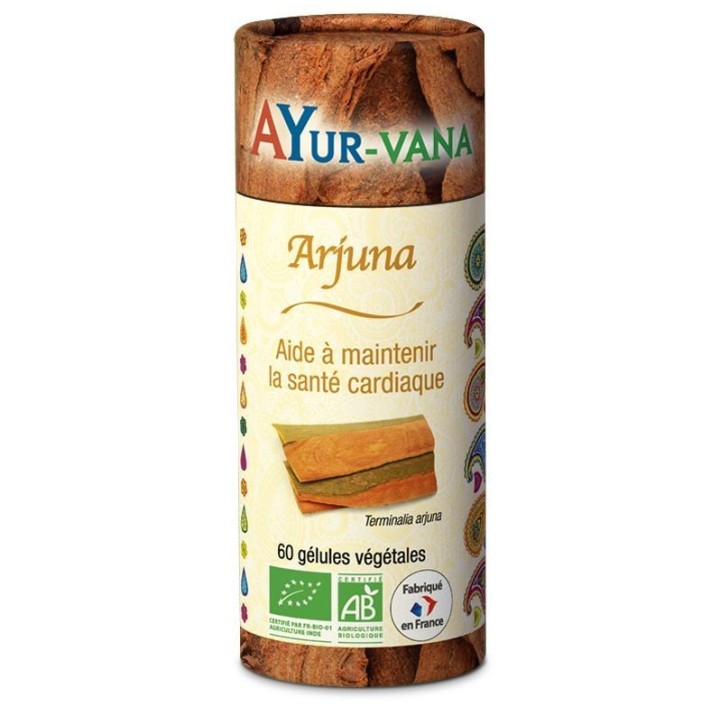 Arjuna Bio Ayur-Vana - Santé cardiaque - 60 gélules
