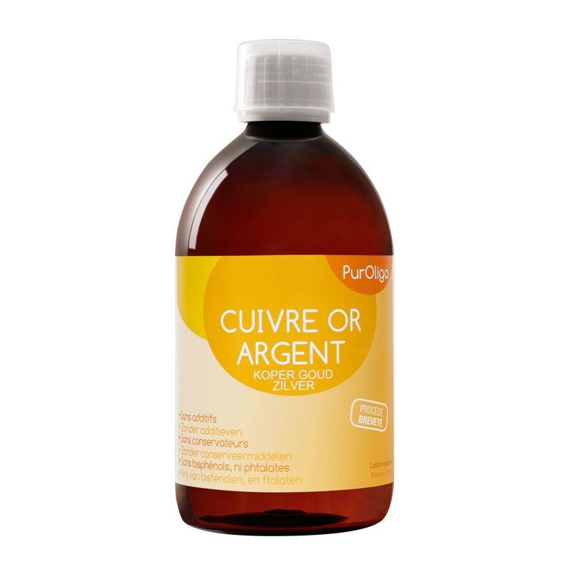 Catalyons Cuivre or argent colloïdal - flacon 500 ml